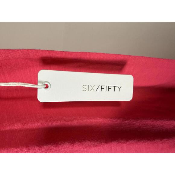 NWT Six/Fifty Women’s Pink Short Sleeve T-Shirt Midi Dress Size Medium - Picture 6 of 6